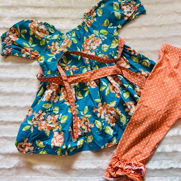 Eleanor Rose Floral Set Size 4-5 - Picture 7 of 9